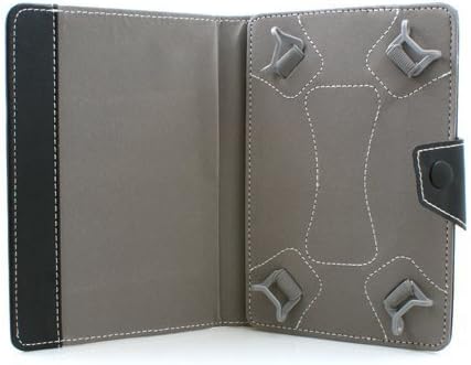 System-S 10” Zoll Bookstyle Tasche Cover Hülle Protector Case Etui mit Halter Standfunktion für Tablet PC eBook Reader Schwarz