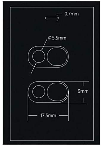 System-S Webcam Abdeckung Selbstklebend in Schwarz