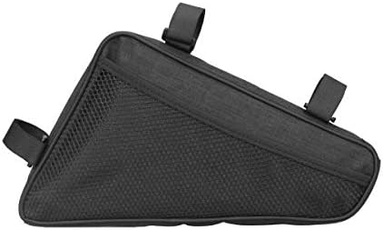 SYSTEM-S Fahrrad Tasche Befestigung spritzwasserfest in Schwarz Dreiecktasche Rahmentasche Triangeltasche