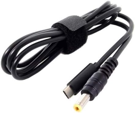 SYSTEM-S USB 3.1 Kabel 145 cm Typ C Stecker zu DC 20 V 5,5 x 1,1 mm Stecker