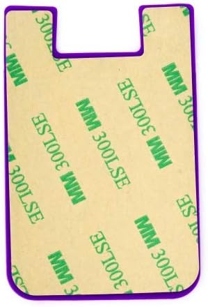 System-S 1x Smartphone Kartenhalter Silkonhülle Kartenetui in Lila