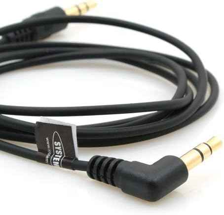 System-S 3-poliges 2x 3.5 mm Klinke Audio Stereo AUX Headset Kabel Verlängerung mit 90° Winkelstecker 100 cm - DREIKS