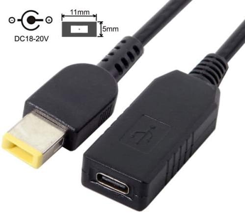 SYSTEM-S USB 3.1 Kabel 23 cm Typ C Buchse zu Rectangle 11,0 x 5,0 mm Stecker