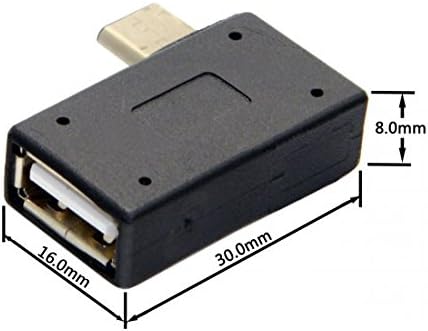 SYSTEM-S USB Typ C 3.1 OTG On The Go Host Adapter Stecker zu USB A 2.0 Buchse Konverter Adapter