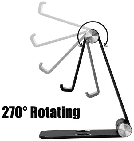 System-S Alu Folding Stand for Tablet Smartphone Black