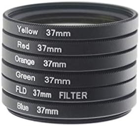 SYSTEM-S Farbfilter Set 37 mm 6 Stück Farbe Filter für Fotografie für iPhone 12 Pro
