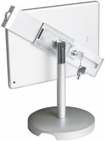 System-S Universal Abschließbarer Aluminium Präsentations Messe Ständer Stand Mount Tisch Halterung für Tablet PC´s von 9.7-12 Zoll