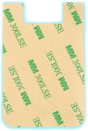 System-S 1x Smartphone Kartenhalter Silkonhülle Kartenetui in Blau