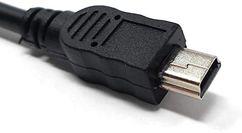 SYSTEM-S USB 2.0 cable 20 cm Mini B plug to plug angle adapter in black