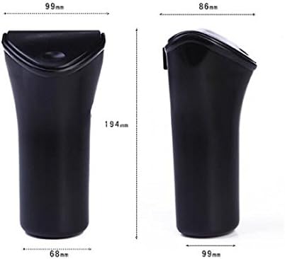 SYSTEM-S Auto KFZ Mini Abfalleimer Mülleimer Eimer mit Deckel in Rot