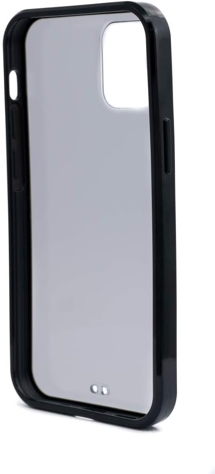 SYSTEM-S Schutzhülle aus Silikon in Schwarz Transparent Hülle kompatibel mit iPhone 12 Mini