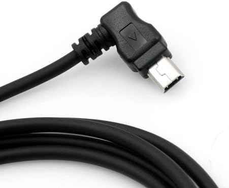 SYSTEM-S Mini USB Kabel 90 grad gewinkelt Winkelstecker rechts 50 cm - DREIKS