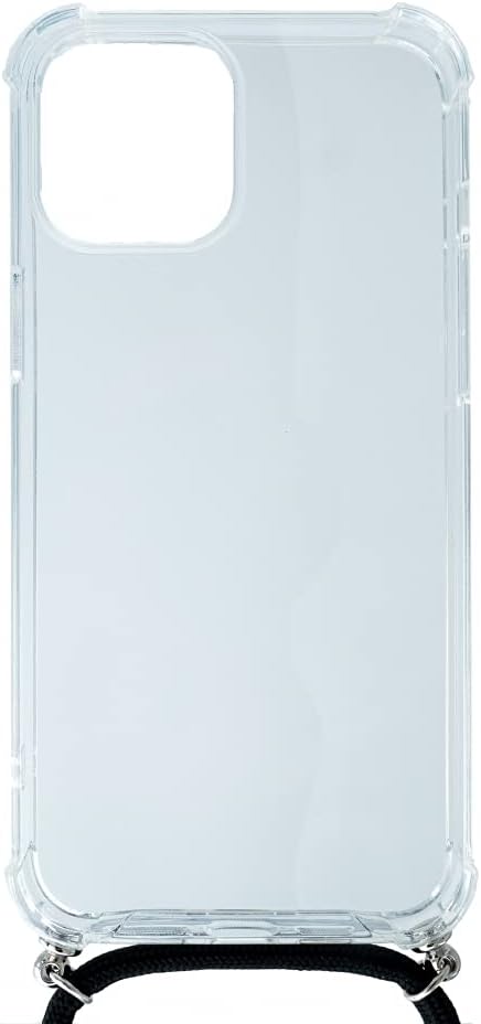 SYSTEM-S Hülle mit Band aus Silikon in transparent Schutzhülle kompatibel mit iPhone 12 Max