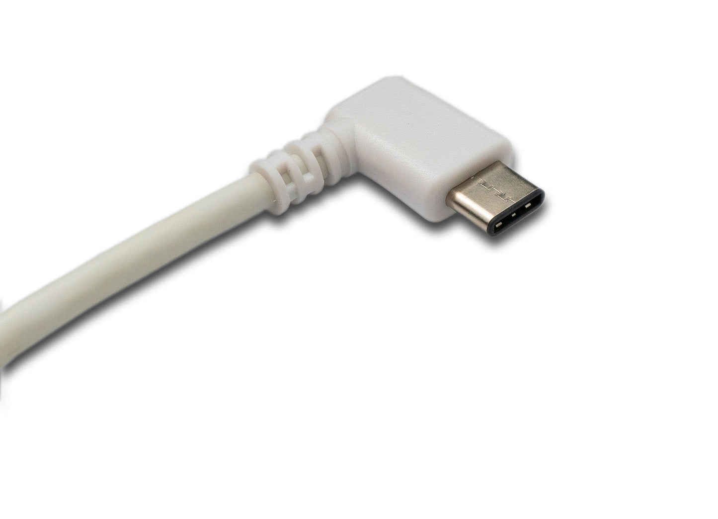 SYSTEM-S USB 3.1 cable 20 cm Type C plug to 2.0 A plug left right angled