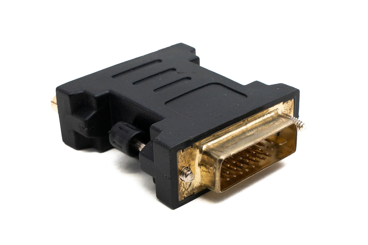 SYSTEM-S DVI Dual Link Adapter DVI-D 24+1 Stecker zu DVI-I 24+5 Buchse Konverter