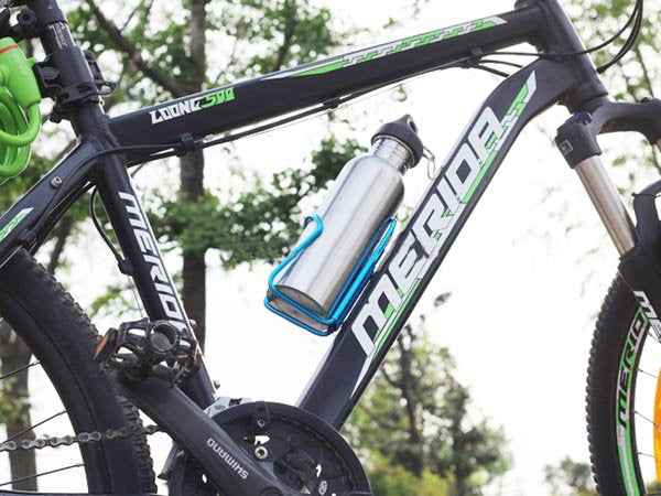 Fahrrad Rad Flaschenhalter Getränkehalter Trink Flaschen Halterung Blau - DREIKS