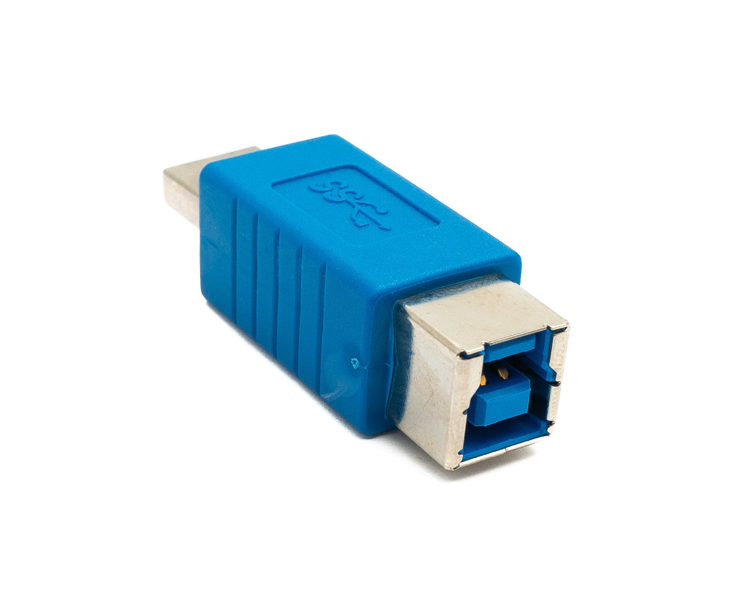 SYSTEM-S USB 3.0 Adapter Typ B Stecker zu A Stecker Kabel 5 Gbit/s 100W in Blau