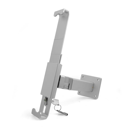 SYSTEM-S Universal Präsentation Wandhalter Haltearm abschließbar Wandhalterung für Tablet PC´s von 9.7-12 Zoll