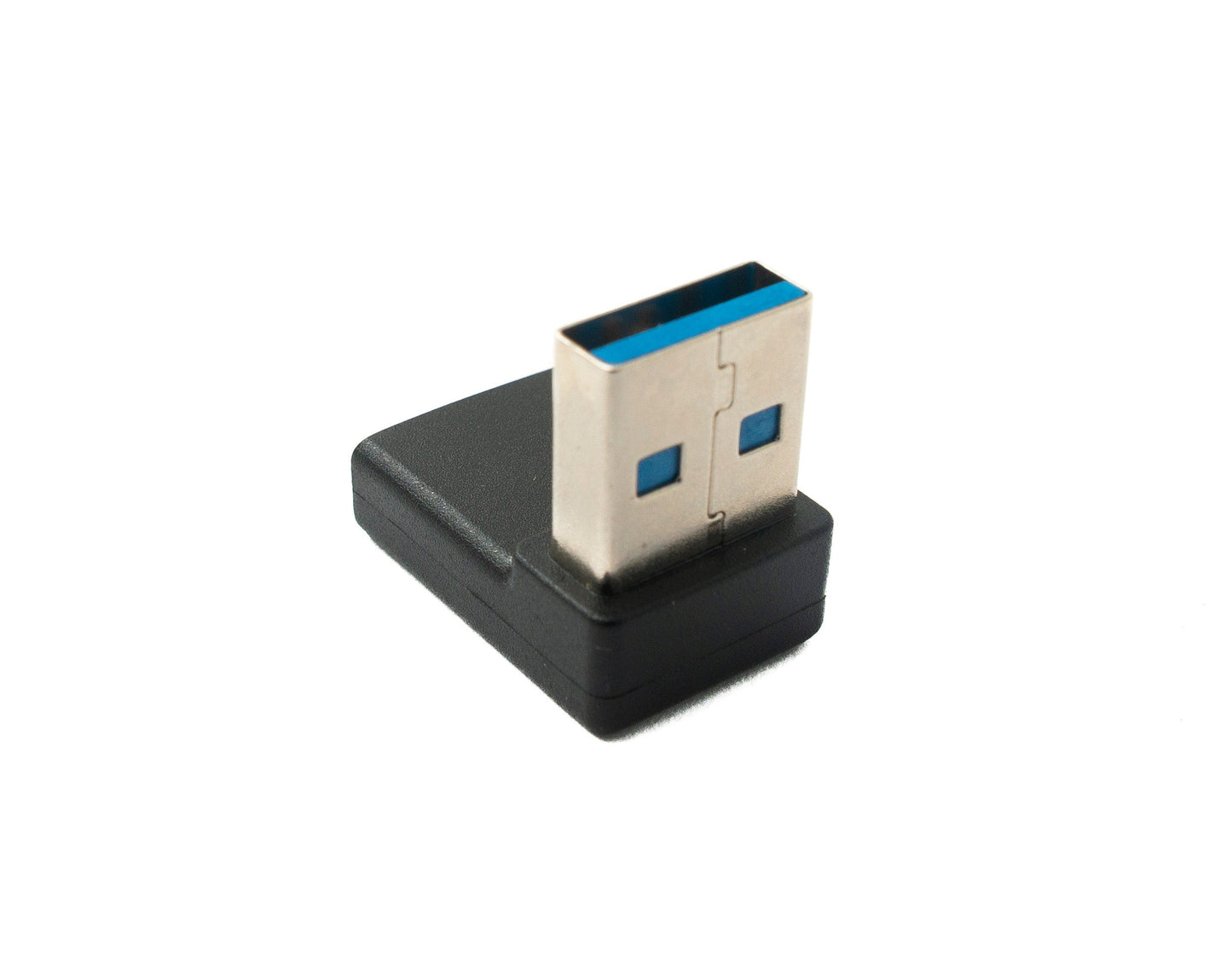 SYSTEM-S USB 3.1 Adapter Type C Female to 3.0 Type A Male Cable Angle Black