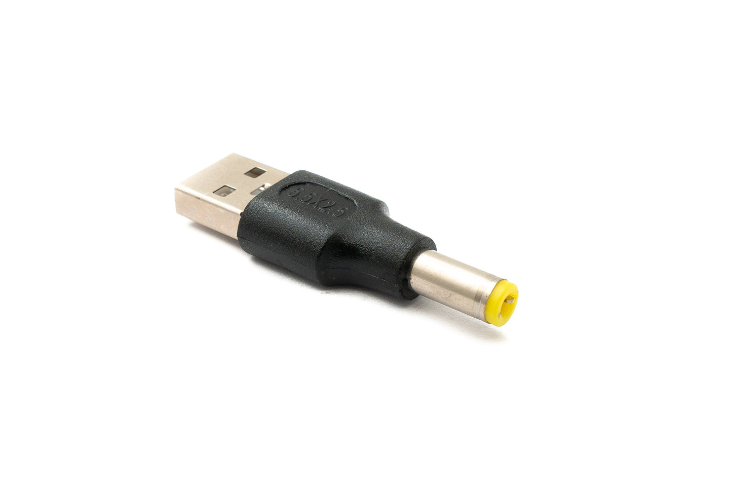 SYSTEM-S DC Adapter 20V 5,5 x 2,5 Stecker zu USB 2.0 Stecker Kabel in Schwarz