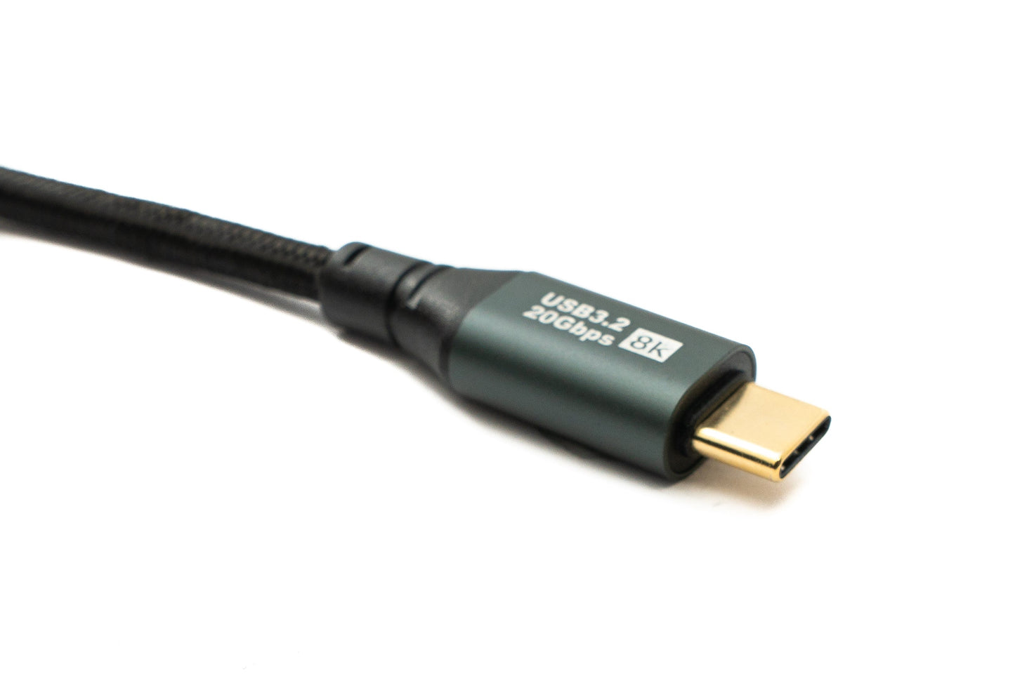 SYSTEM-S USB 3.2 Gen 2 8K 3 m Kabel Typ C Stecker zu Stecker geflochten 20 Gbit/s 100 W kompatibel für iPhone 15