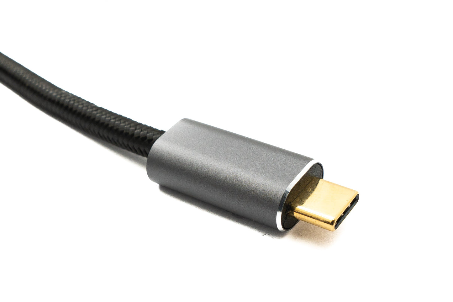 SYSTEM-S USB 3.2 Gen 2 150 cm Kabel Typ C Stecker zu Stecker geflochten 20 Gbit/s 100 W