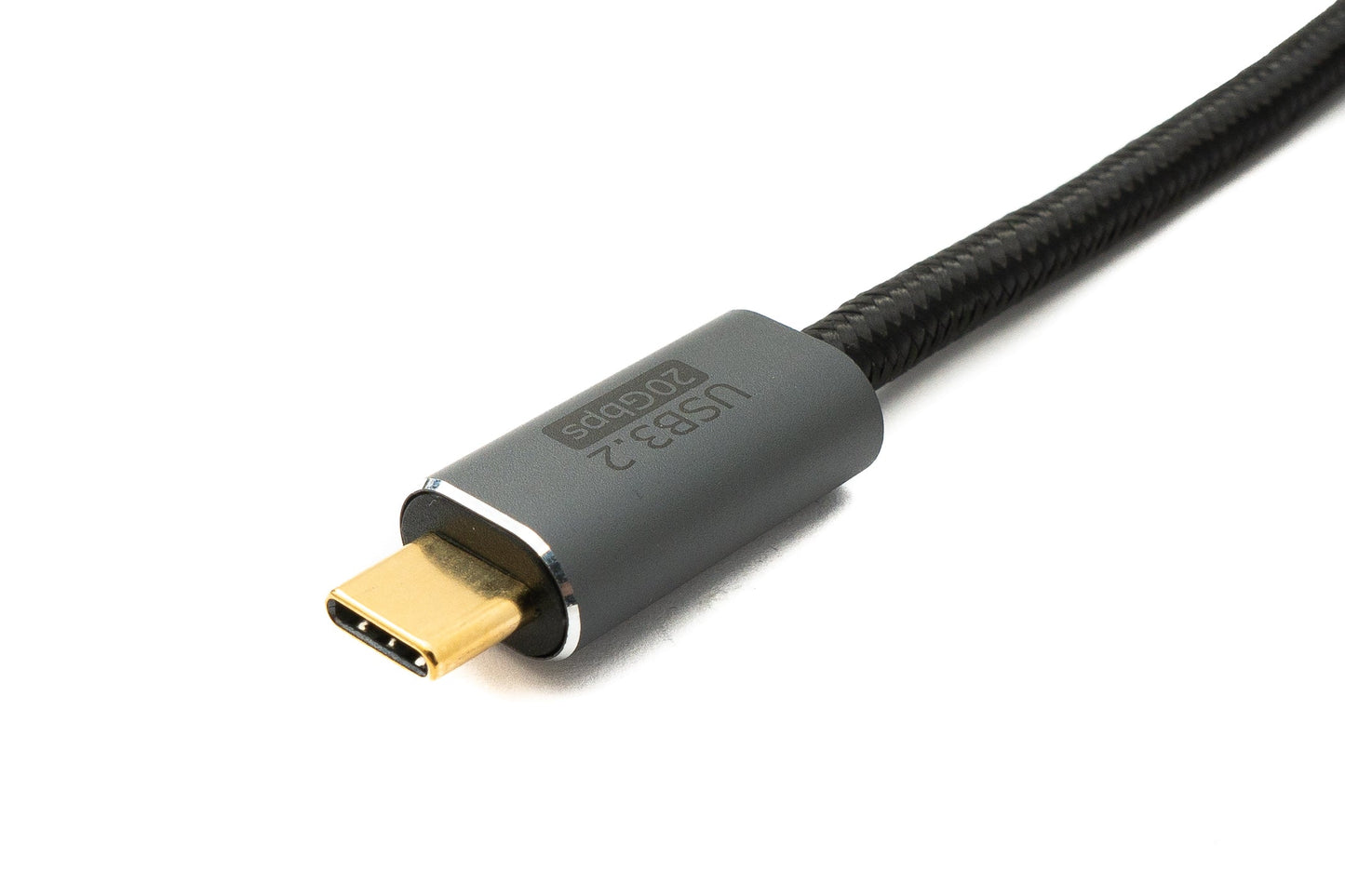 SYSTEM-S USB 3.2 Gen 2 2 m cable Type C male to male braided 20 Gbit/s 100 W