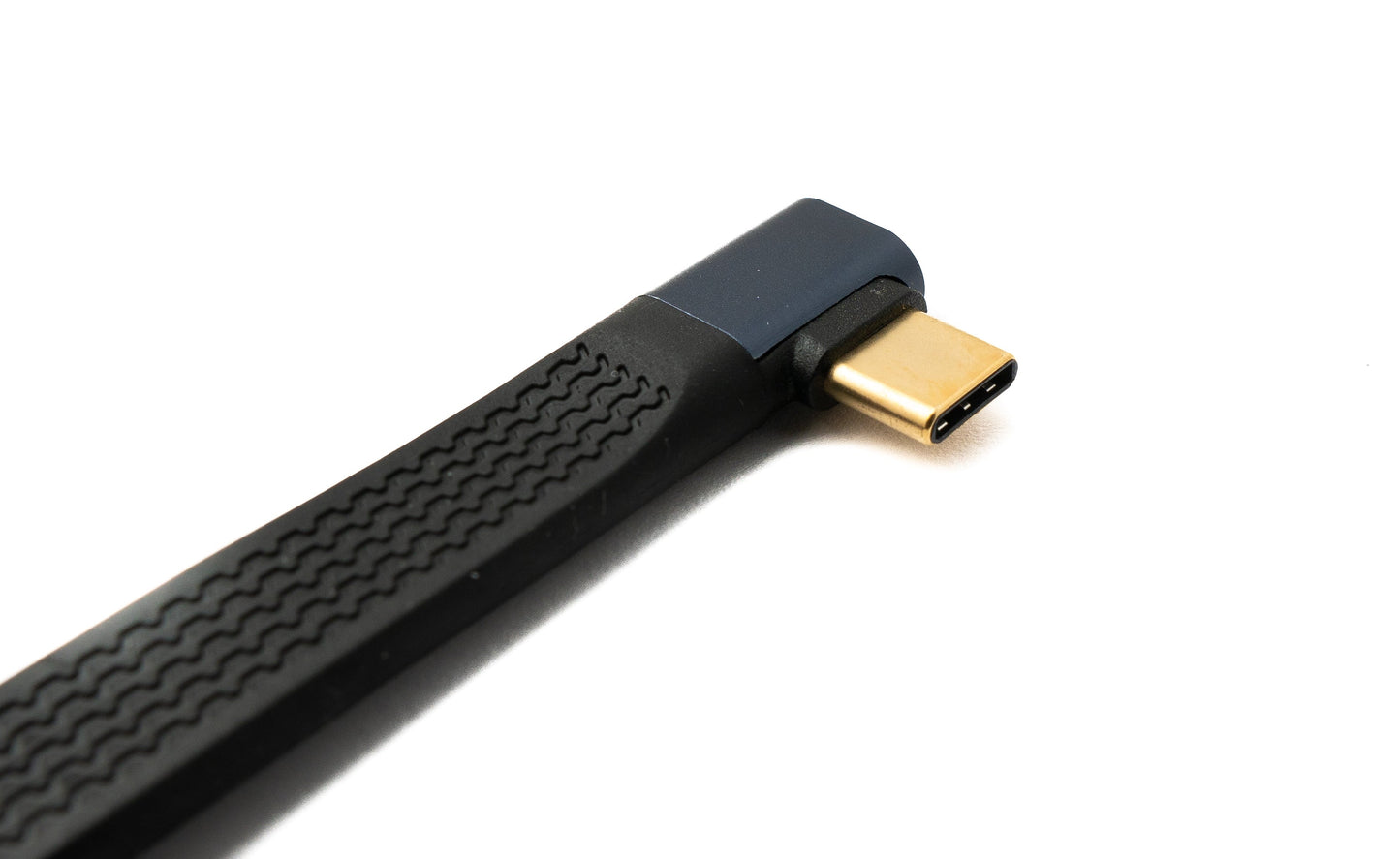 SYSTEM-S USB4 USB 10 cm Kabel Typ C Stecker zu Buchse Winkel flach 40 Gbit/s 240 W USB 4.0 Kabel