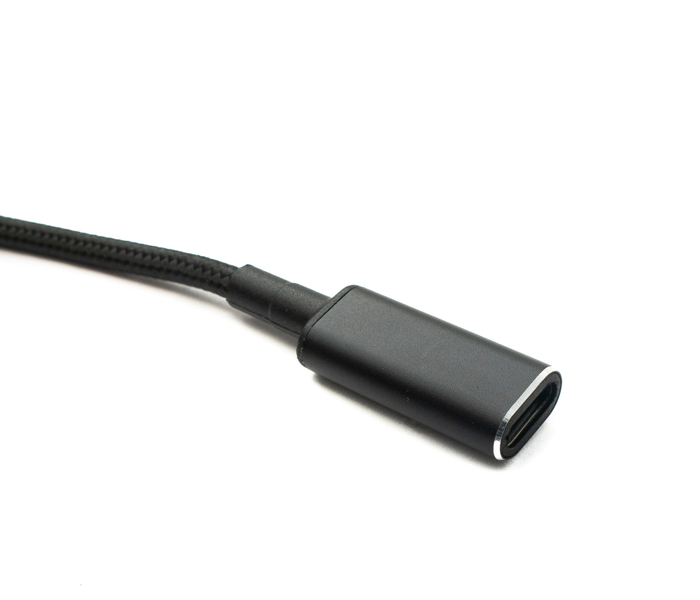 SYSTEM-S DC 20V Kabel 15 cm 4,5 x 3,0 Stecker zu USB 3.1 Typ C Buchse geflochten für HP