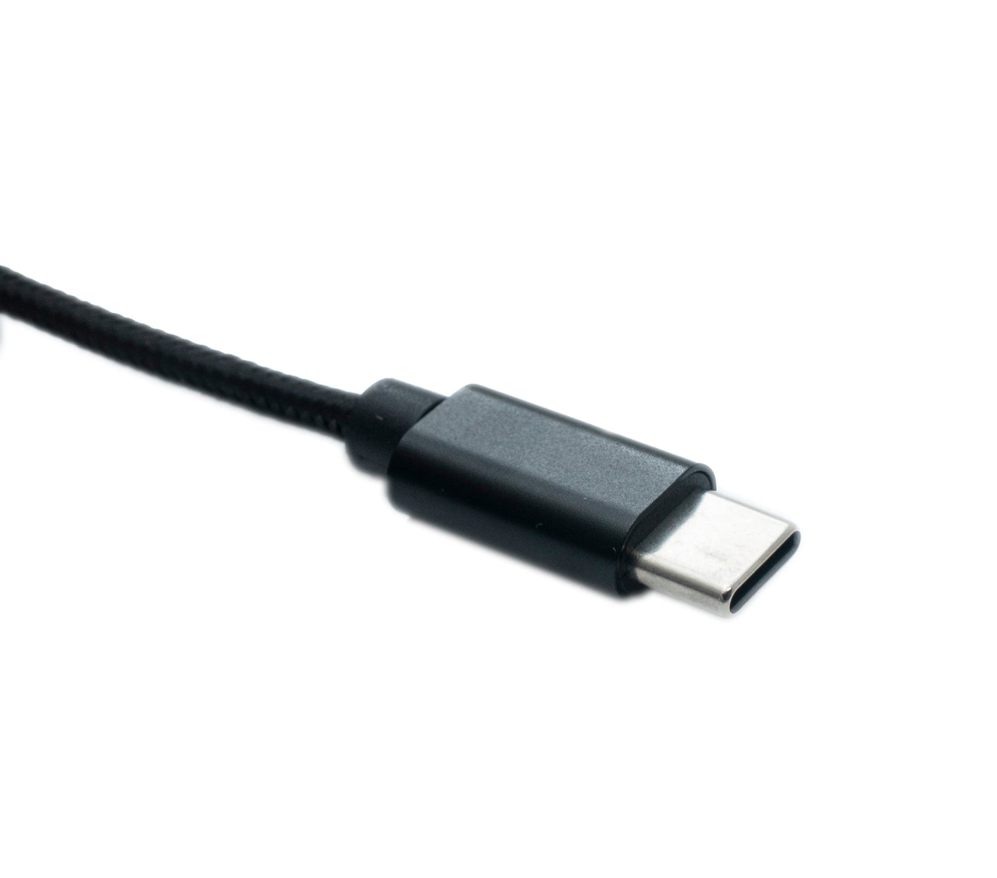 SYSTEM-S USB 3.1 Kabel 200 cm Ladekabel für Microsoft Surface geflochten in Schwarz