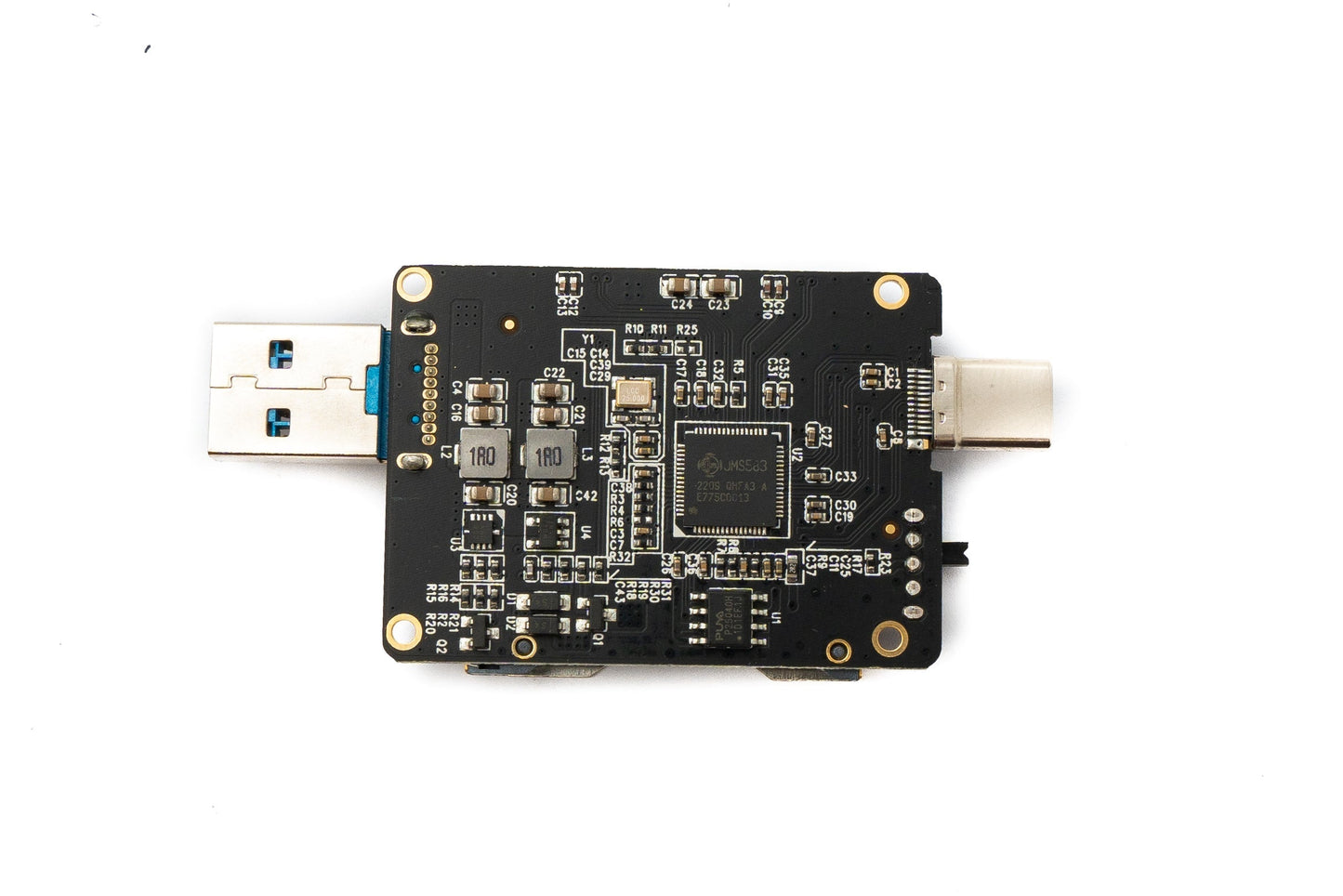 SYSTEM-S CFexpress Adapter Buchse zu USB 3.1 Stecker & 3.0 Stecker mit Schalter Kabel