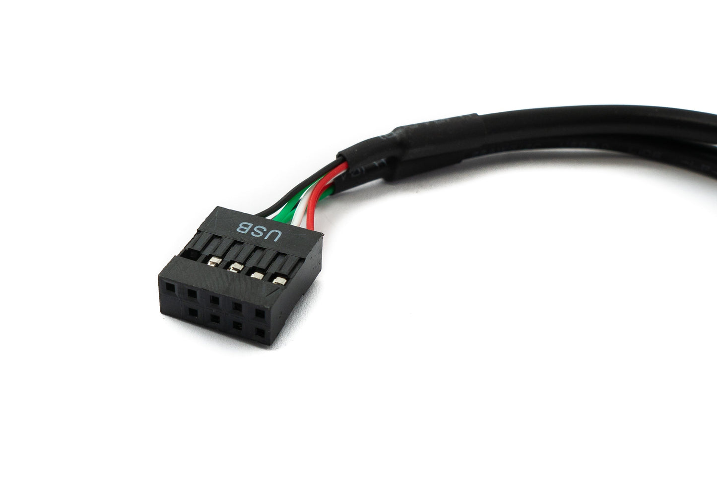 SYSTEM-S Front Panel Adapter 18 cm 2x USB 3.1 Typ E Buchse zu 2.0 9 Pin & 10 Pin Kabel