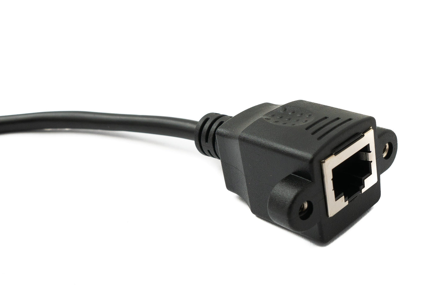SYSTEM-S LAN cable 30 cm RJ45 socket to XLR 3 pin socket screw in black