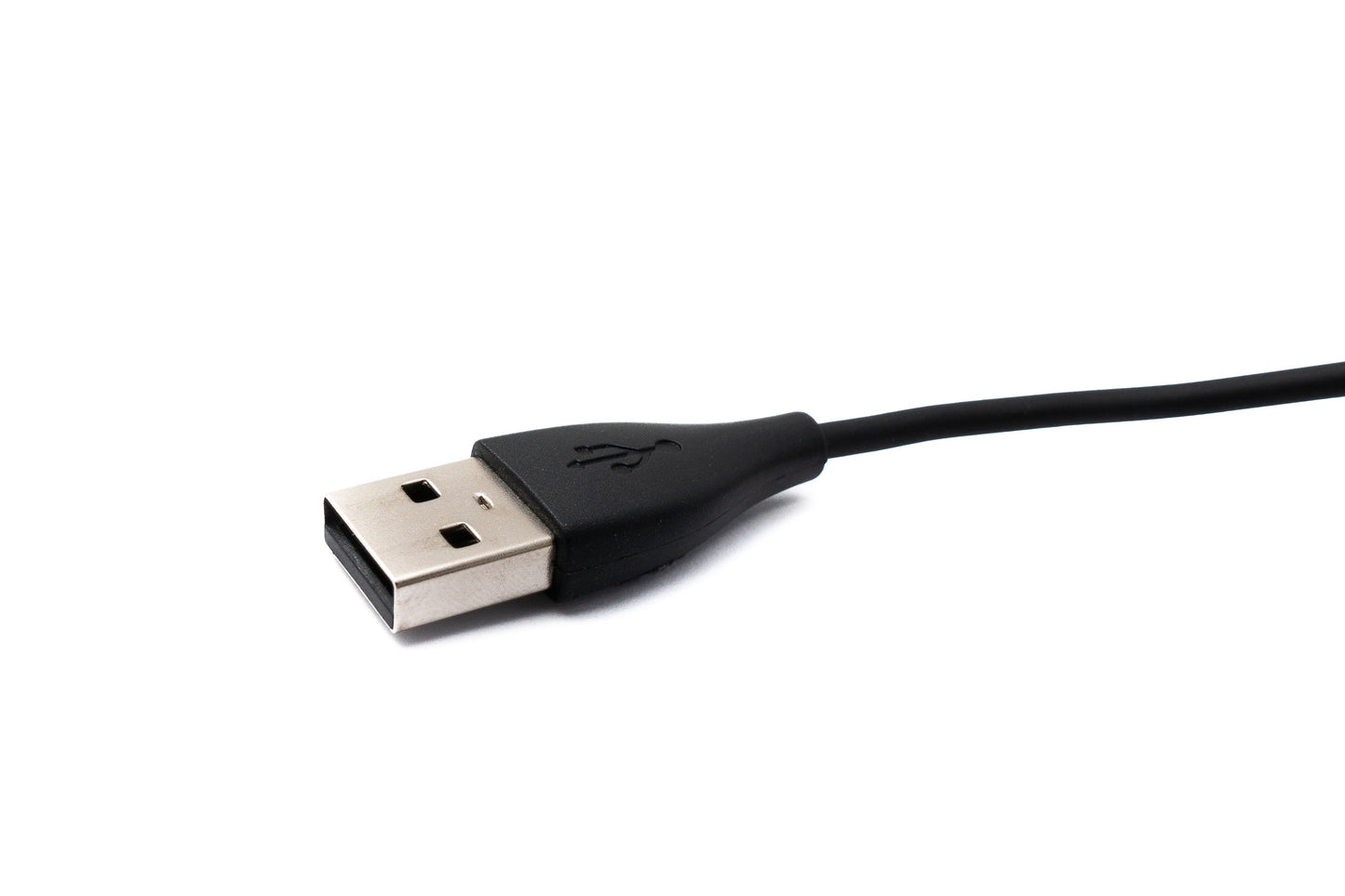 SYSTEM-S USB 2.0 Kabel 30 cm Ladekabel für Fitbit Inspire 2 Smartwach in Schwarz