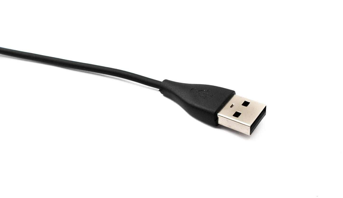 SYSTEM-S USB 2.0 cable 50 cm charging cable for Fitbit Inspire 3 Smartwach in black