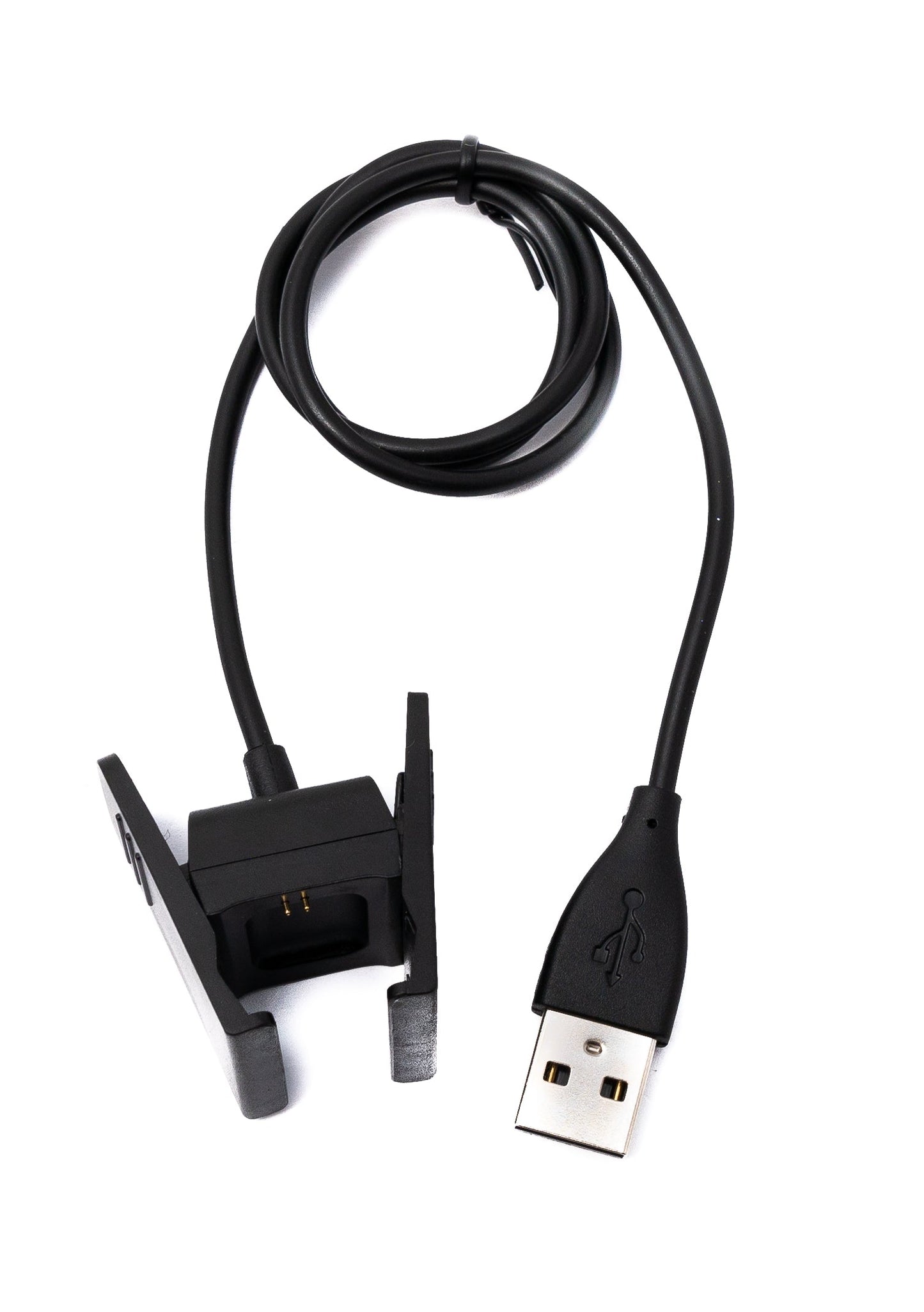 SYSTEM-S USB 2.0 Kabel 54 cm Ladekabel für Fitbit Charge 2 Smartwach in Schwarz