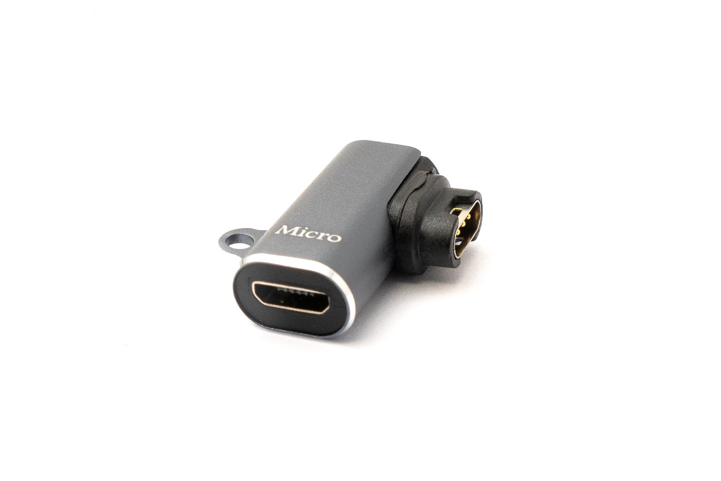 SYSTEM-S USB 2.0 Adapter Micro B female to male for Garmin Smartwatch angle right