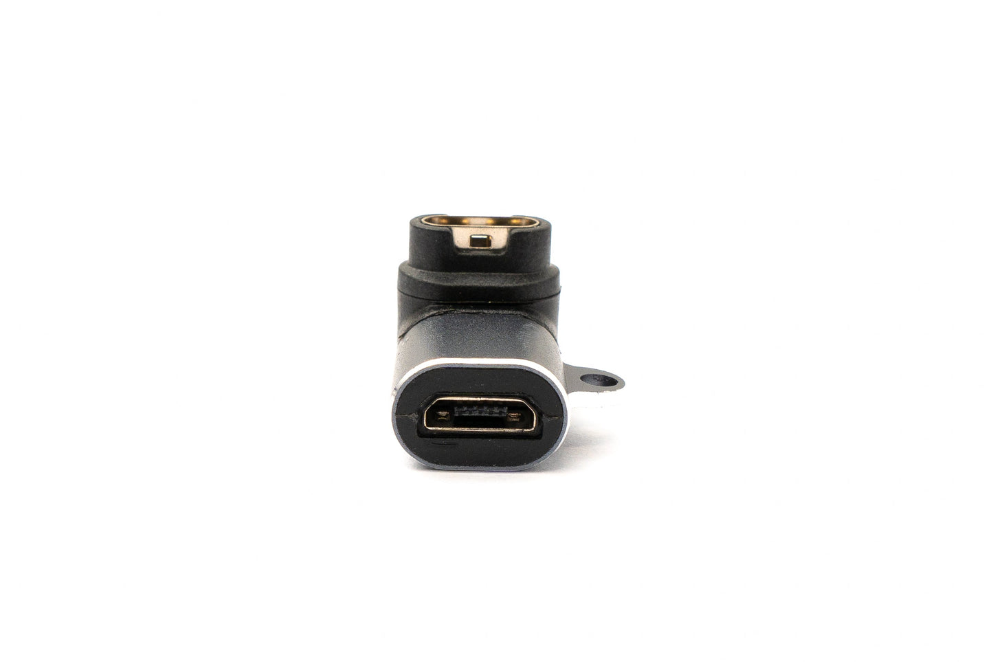 SYSTEM-S USB 2.0 Adapter Micro B Buchse zu Stecker für Garmin Smartwatch Winkel