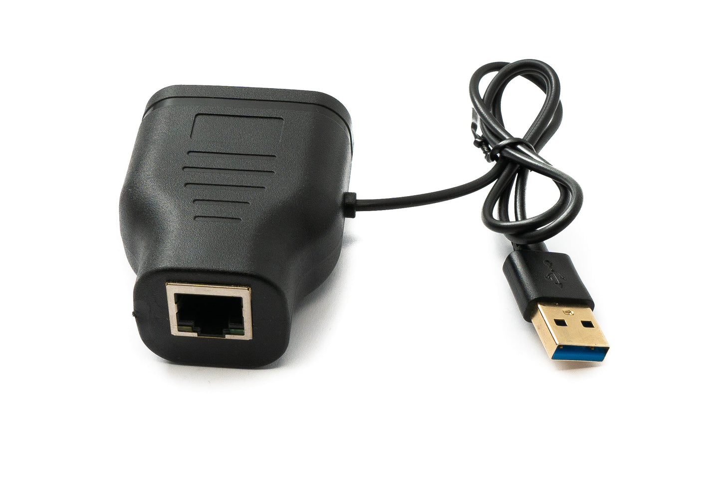 SYSTEM-S LAN Y Adapter 2x RJ45 Buchse zu Buchse Ethernet Splitter USB 3.0 Kabel Schwarz