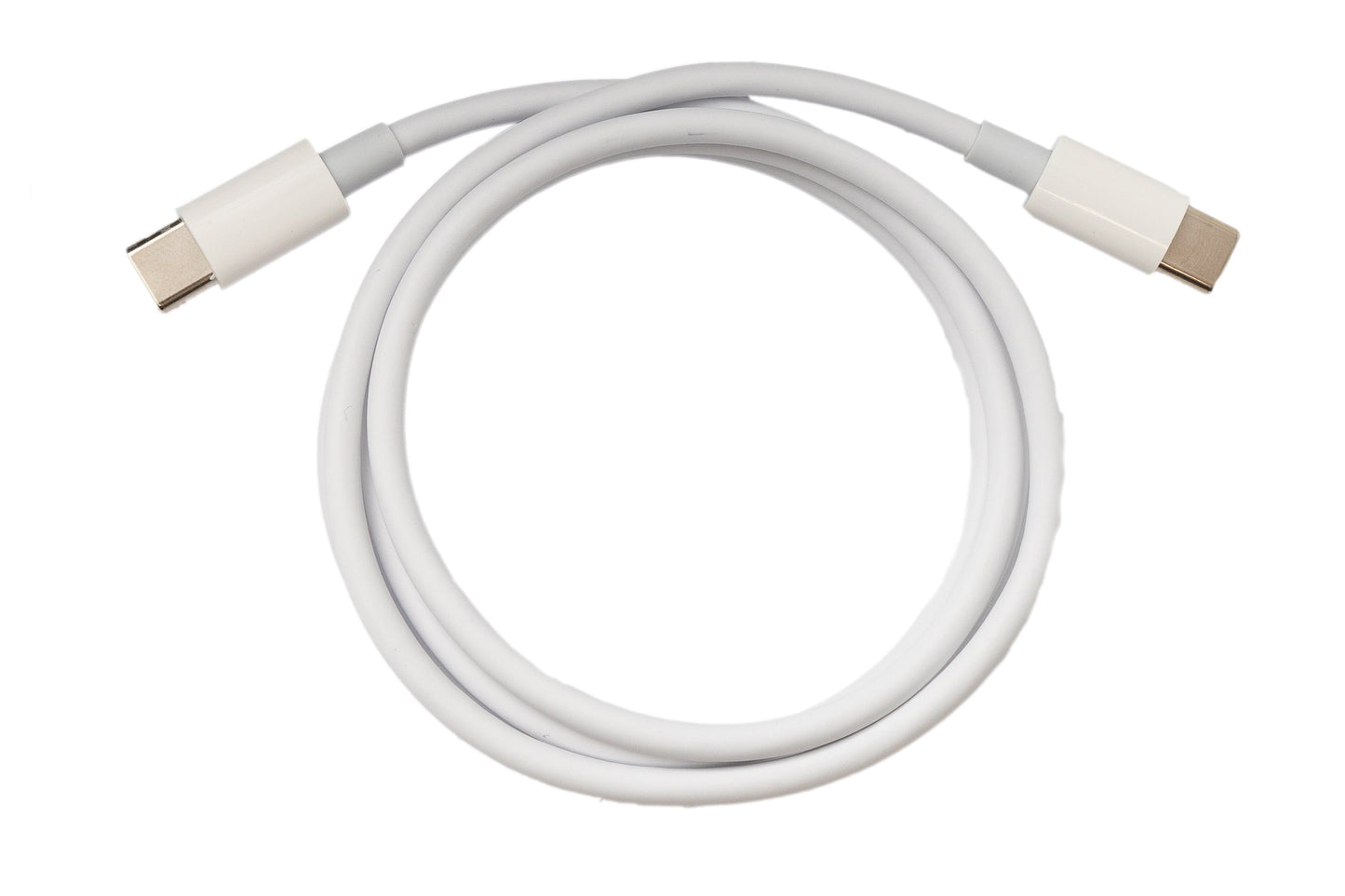 SYSTEM-S USB 3.1 Gen 2 Typ C Kabel 100 cm Stecker zu Stecker 10 Gbit/s 100W Weiß