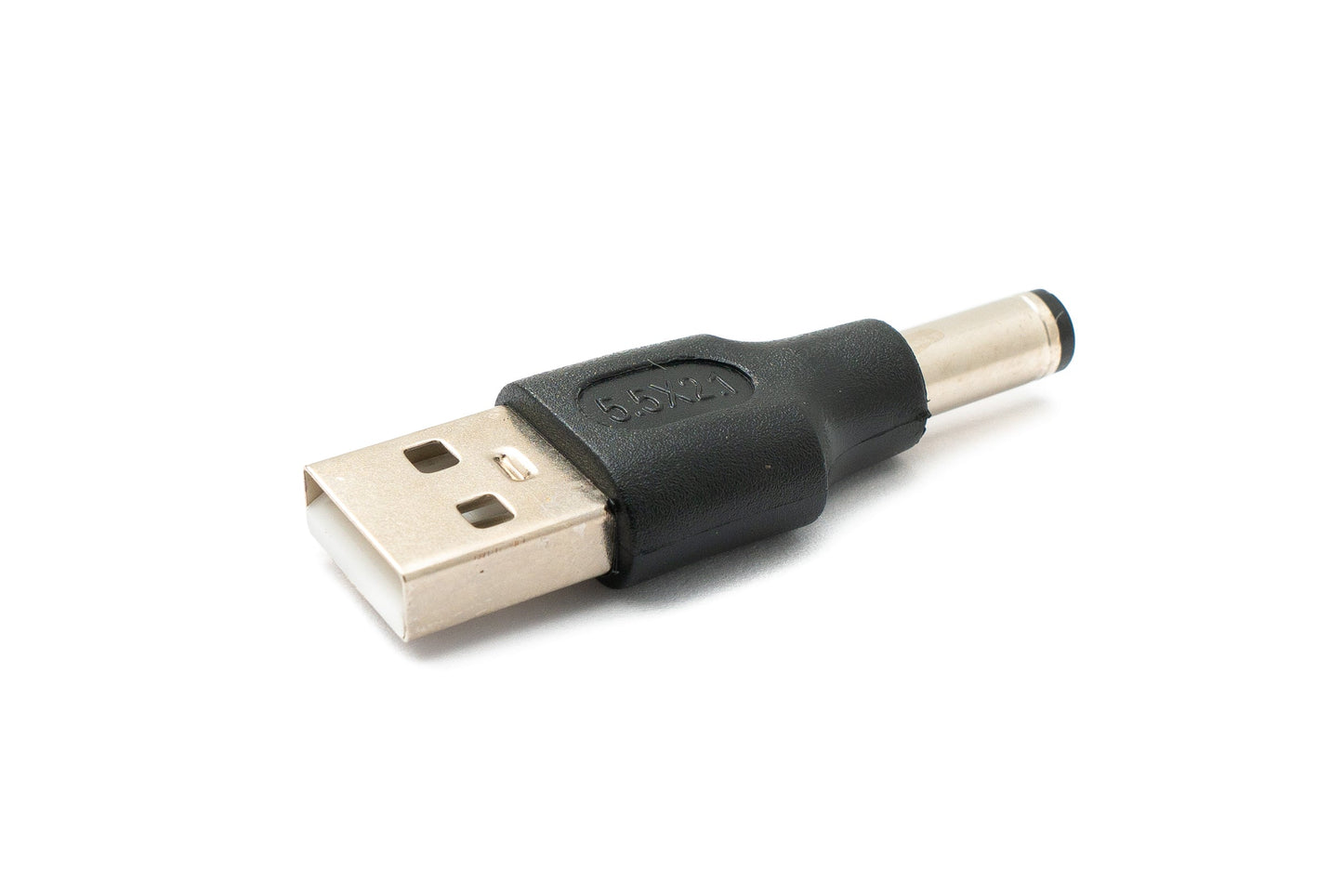 SYSTEM-S DC Adapter 20V 5.5 x 2.1 male to USB 2.0 male cable in black