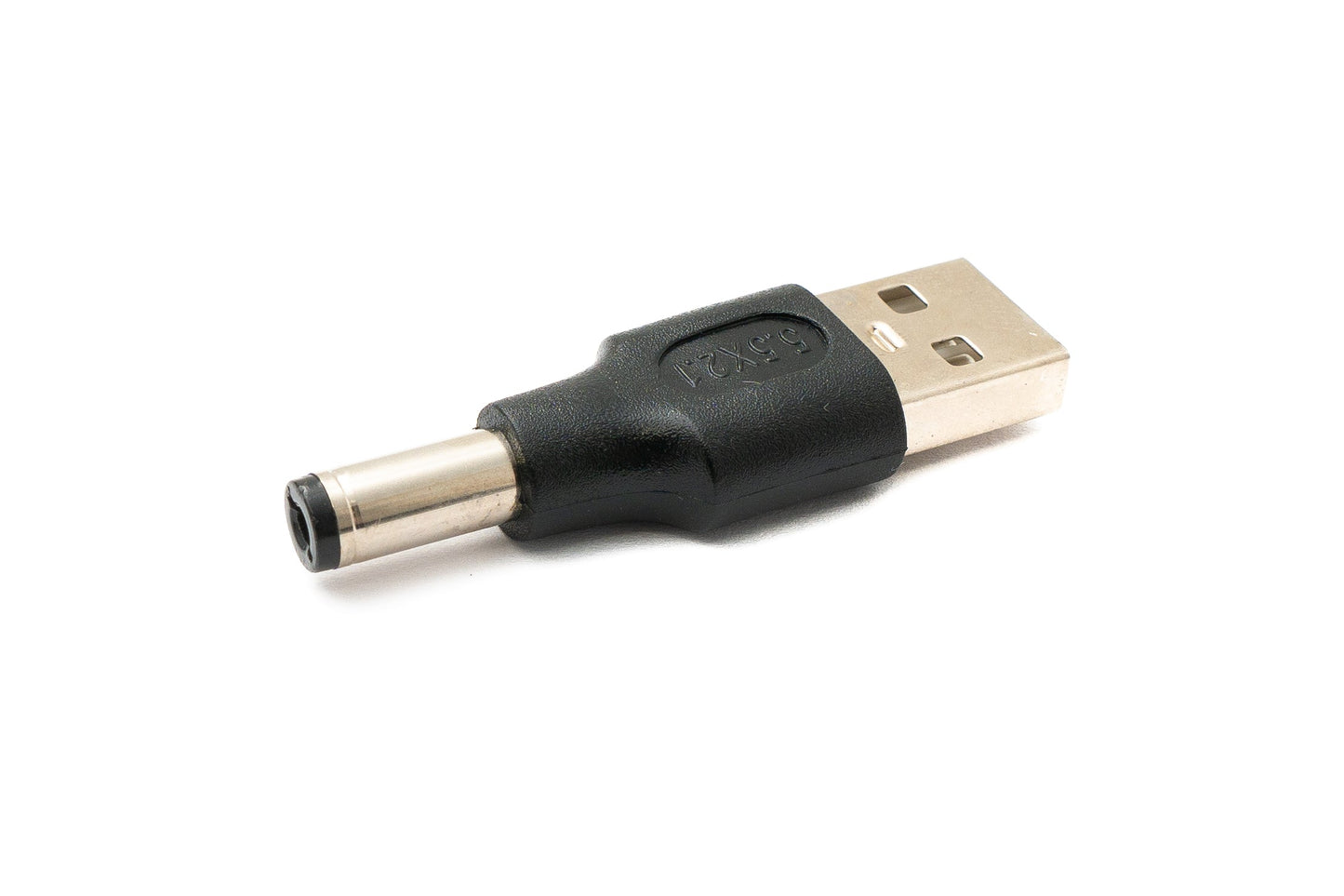 SYSTEM-S DC Adapter 20V 5.5 x 2.1 male to USB 2.0 male cable in black