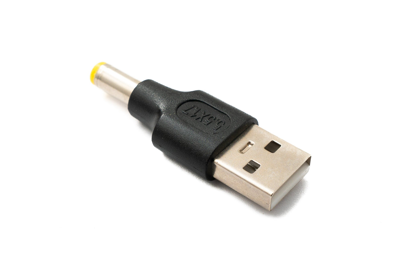 SYSTEM-S DC Adapter 20V 5.5 x 1.7 plug to USB 2.0 plug cable in black