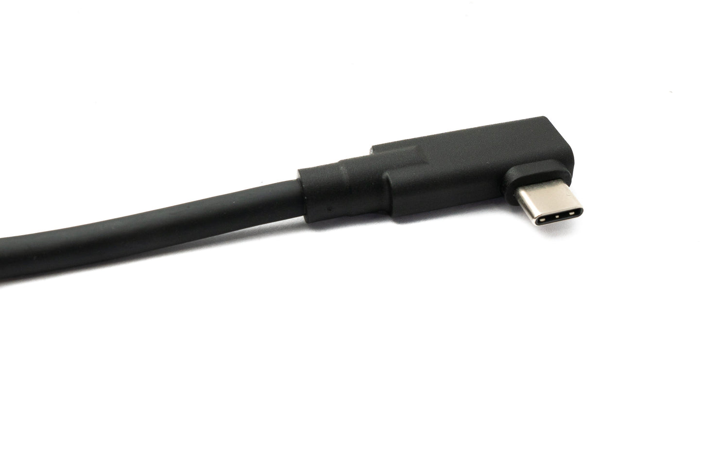 SYSTEM-S USB 3.2 Gen 2 Kabel 5 m Typ C Stecker zu Stecker Winkel in Schwarz