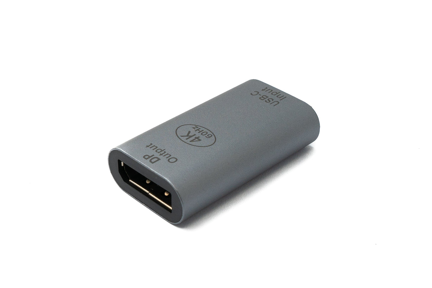 SYSTEM-S DisplayPort Adapter DP female to USB 3.1 Type C female 4K cable in gray