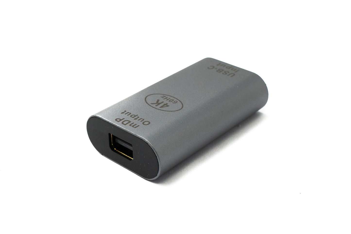 SYSTEM-S DisplayPort Adapter Mini DP Female to USB 3.1 Type C Female 4K Cable in Gray