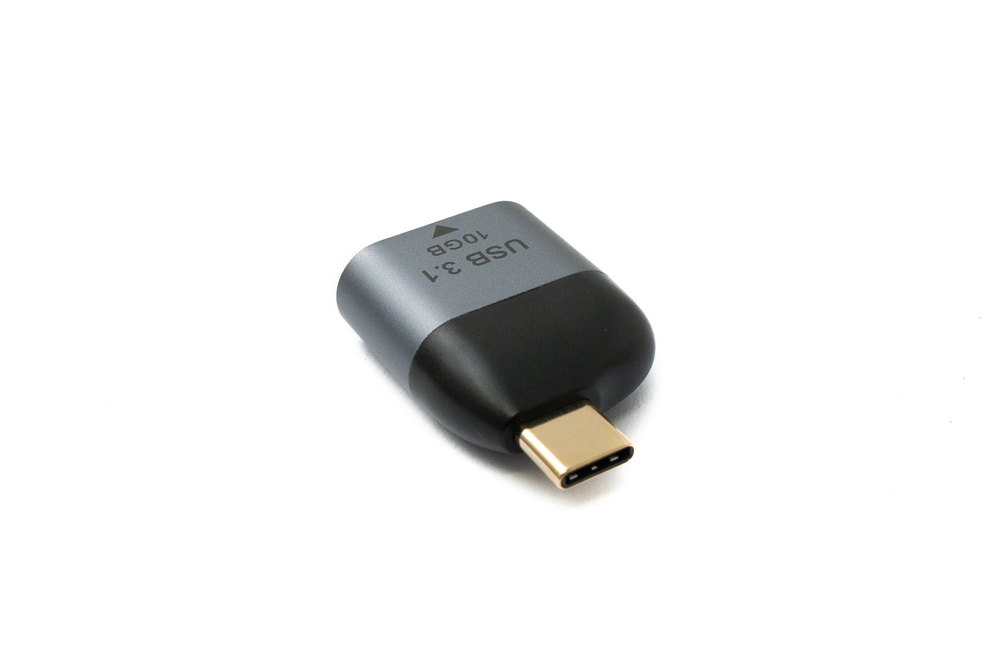 SYSTEM-S USB 3.1 Gen 2 Adapter Typ C Stecker zu Buchse Kabel in Grau