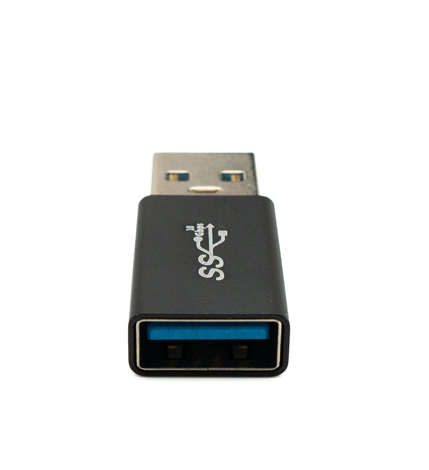 SYSTEM-S USB 3.0 Adapter Typ A Stecker zu Buchse in Schwarz