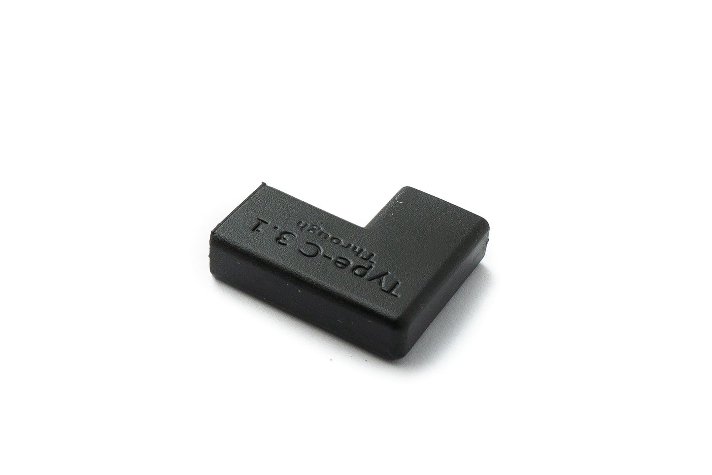 SYSTEM-S USB 3.1 Adapter Typ C Buchse zu Buchse Winkel Kabel in Schwarz