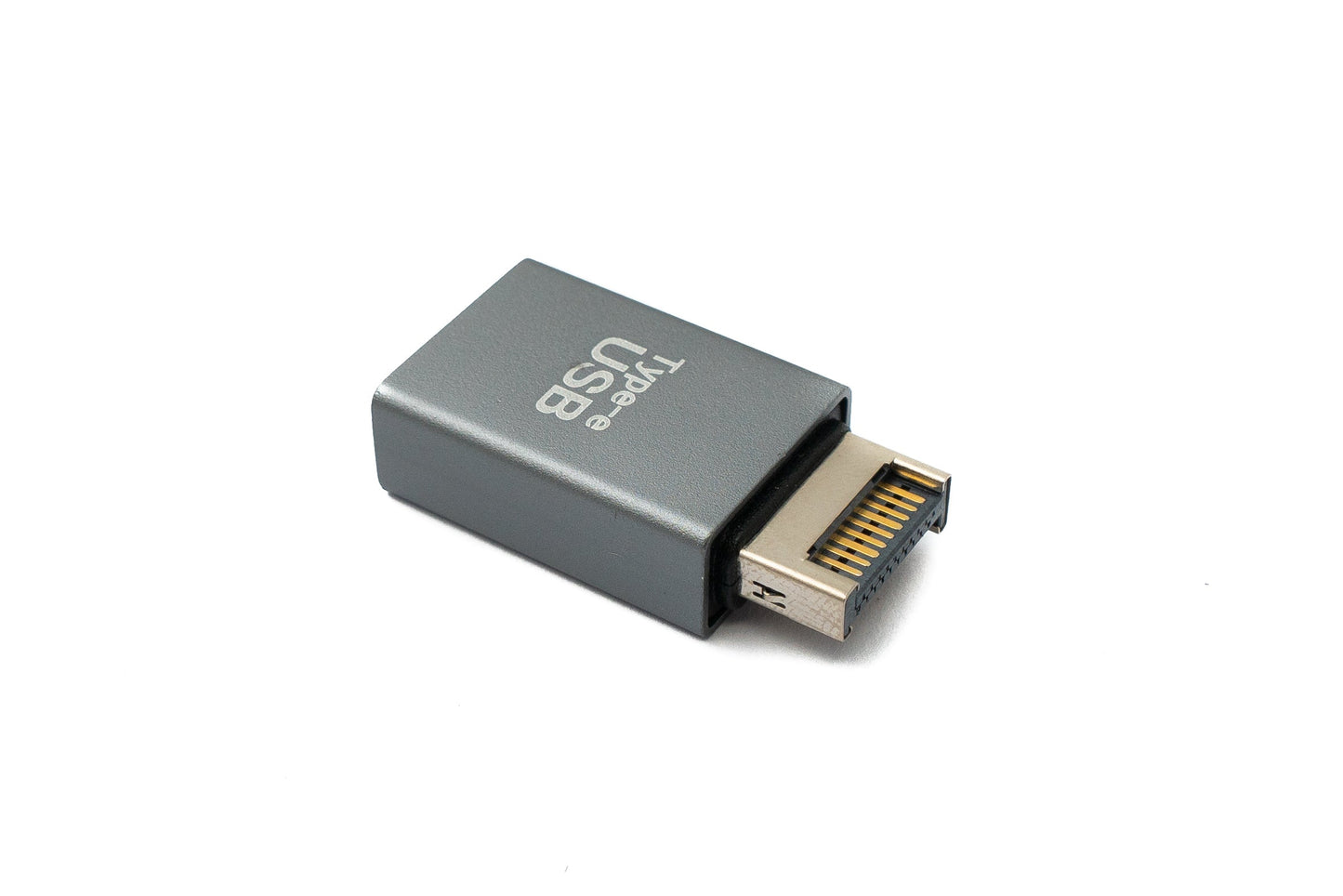 SYSTEM-S USB 3.1 Adapter Typ E Stecker zu 3.0 Typ A Buchse Adapter in Grau